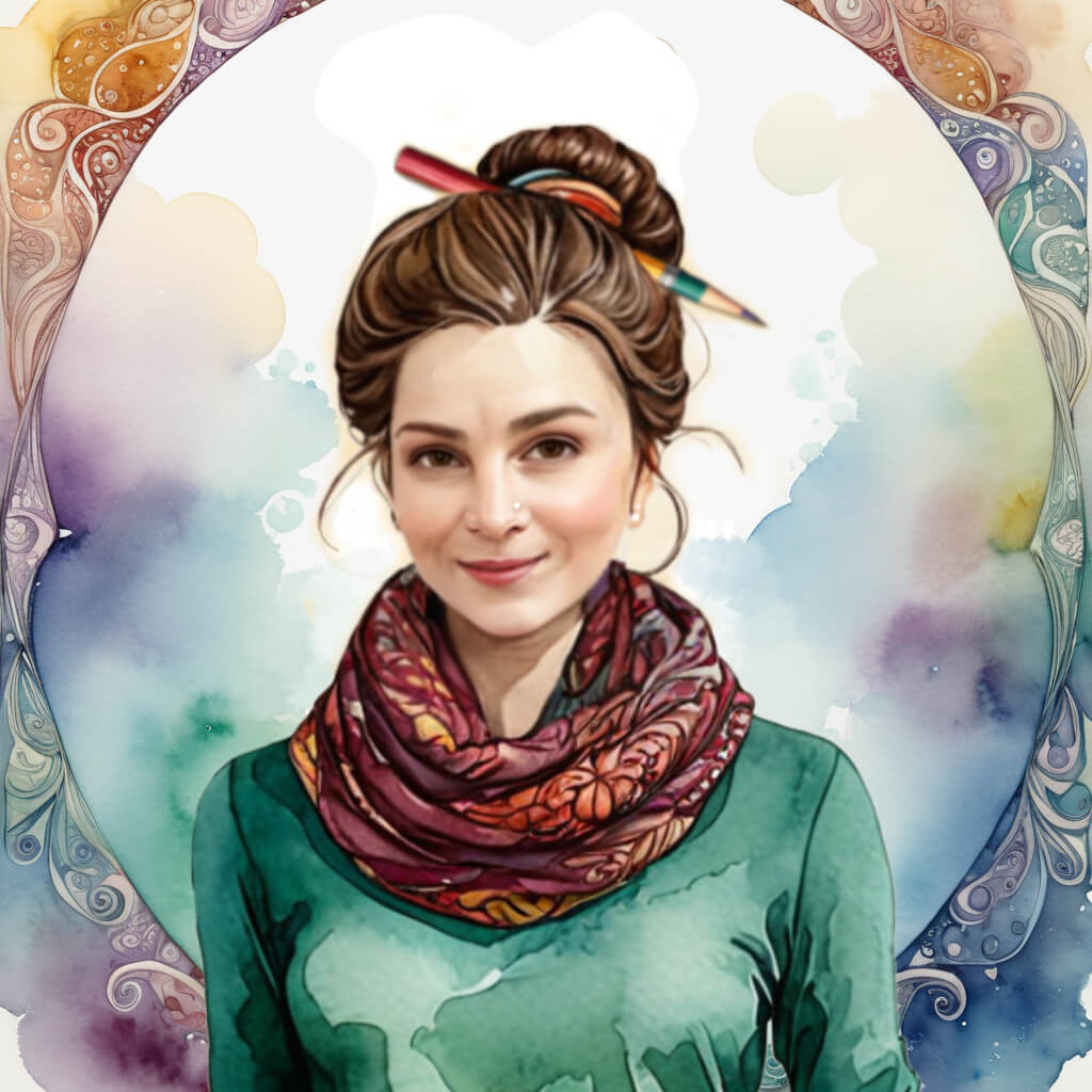 kreativiki, Bakonyi Viktória portré illusztráció